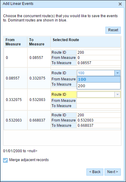 Software-selected dominant route